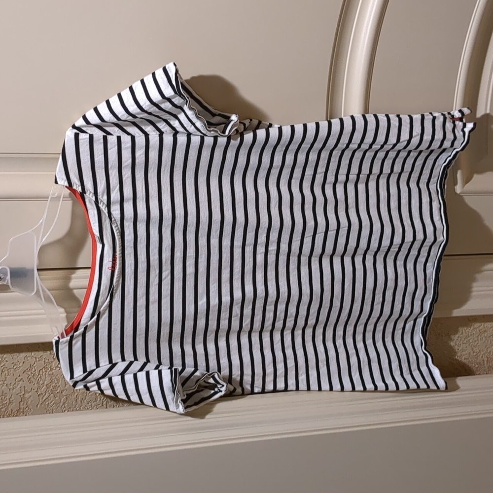 Boden black and white striped Breton top